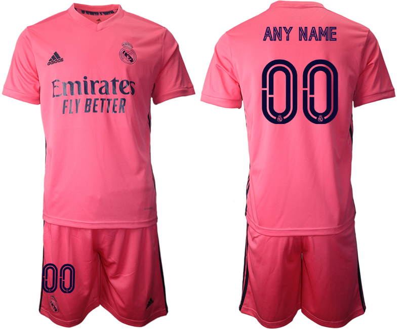 Men 2020-2021 club Real Madrid away customized pink Soccer Jerseys